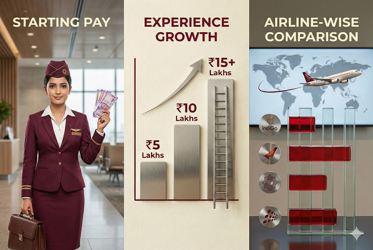 Air Hostess Salary in India